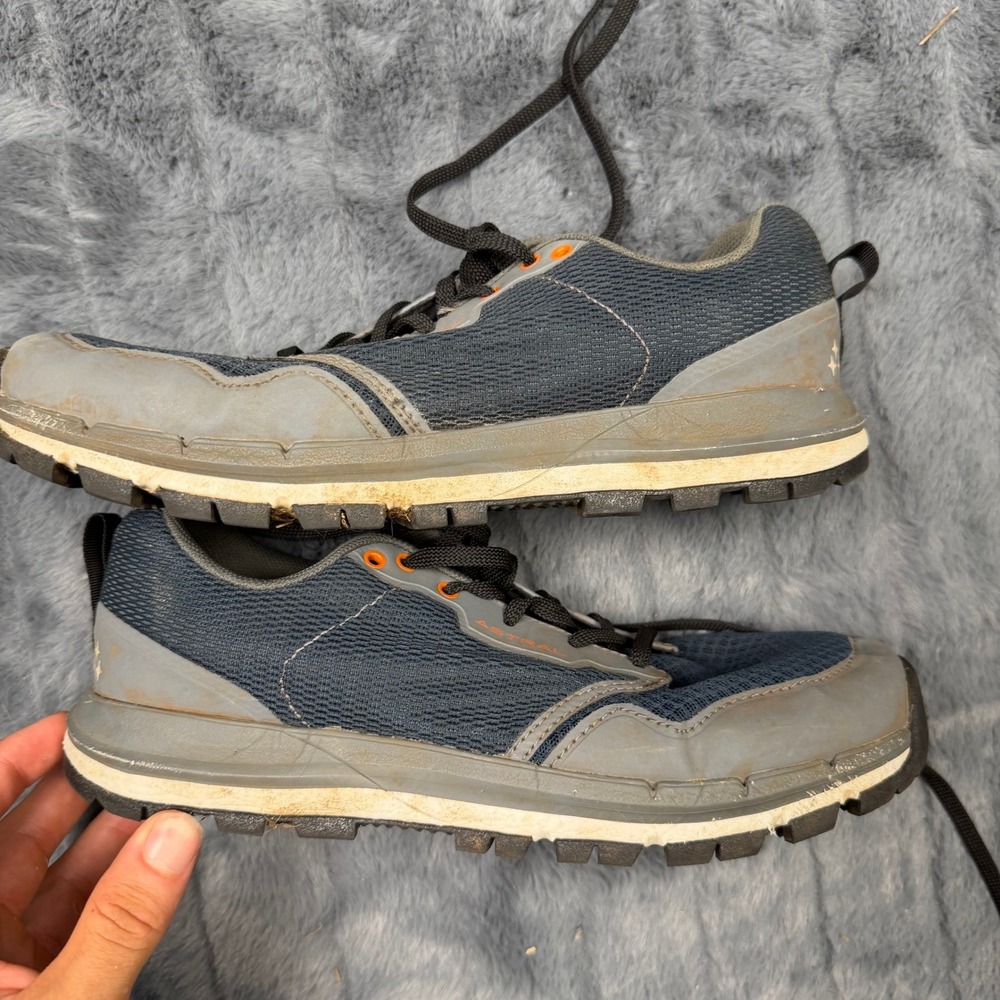 Astral TR1 Mesh Mens 8 Water Hiking Shoes Gray Blue Trail Sneakers TR1 MESH M'S